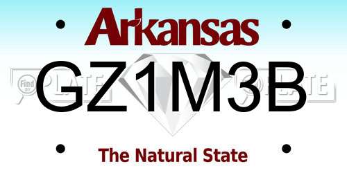 GZ1M3B Arkansas License Plate