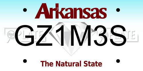 GZ1M3S Arkansas License Plate