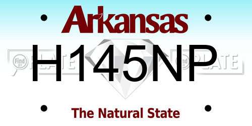 H145NP Arkansas License Plate