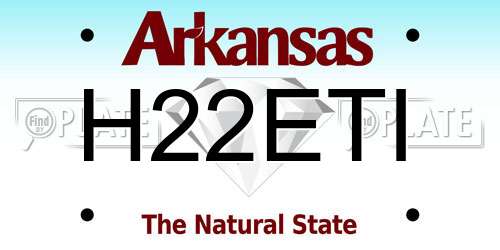 H22ETI Arkansas License Plate