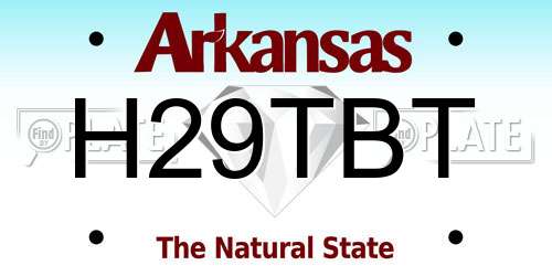 H29TBT Arkansas License Plate