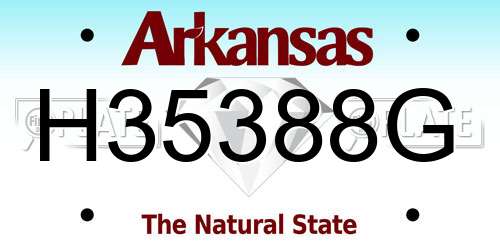 H35388G Arkansas License Plate
