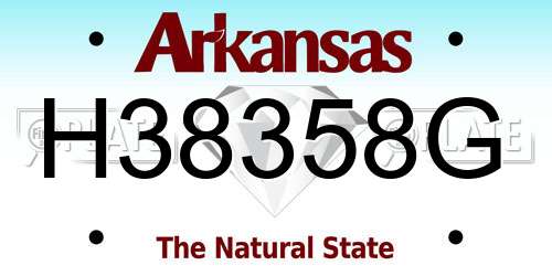 H38358G Arkansas License Plate