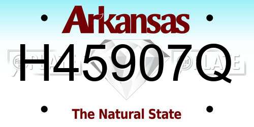 H45907Q Arkansas License Plate