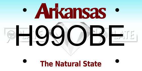 H99OBE Arkansas License Plate