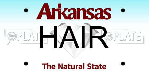 HAIR Arkansas License Plate