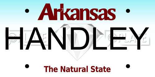 HANDLEY Arkansas License Plate