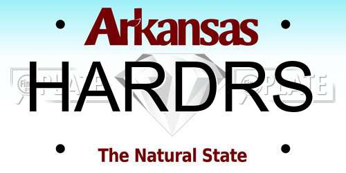 HARDRS Arkansas License Plate