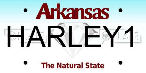 HARLEY1 Arkansas License Plate