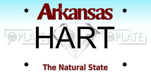 HART Arkansas License Plate
