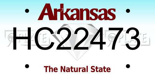 HC22473 Arkansas License Plate