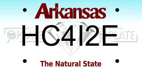 HC4I2E Arkansas License Plate