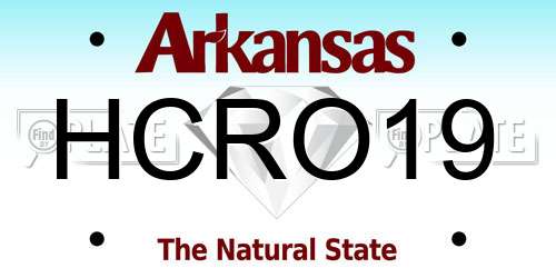 HCRO19 Arkansas License Plate