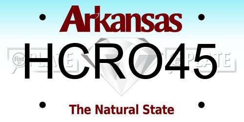 HCRO45 Arkansas License Plate