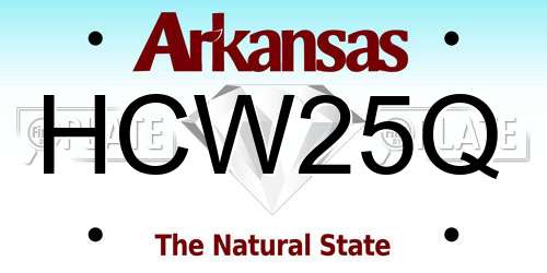 HCW25Q Arkansas License Plate