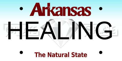 HEALING Arkansas License Plate