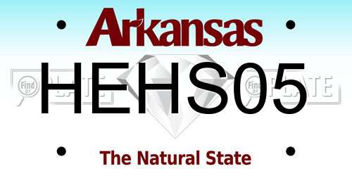 HEHS05 Arkansas License Plate