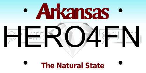 HERO4FN Arkansas License Plate