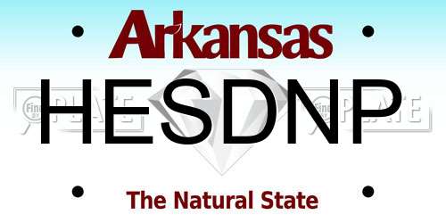 HESDNP Arkansas License Plate