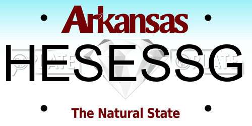HESESSG Arkansas License Plate