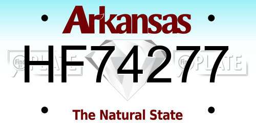 HF74277 Arkansas License Plate