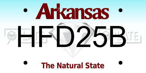 HFD25B Arkansas License Plate
