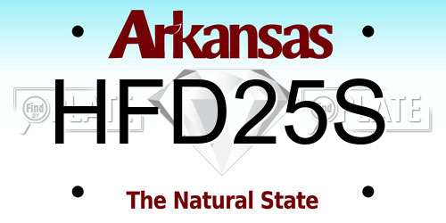 HFD25S Arkansas License Plate