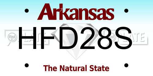 HFD28S Arkansas License Plate