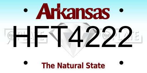 HFT4222 Arkansas License Plate