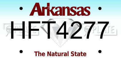 HFT4277 Arkansas License Plate