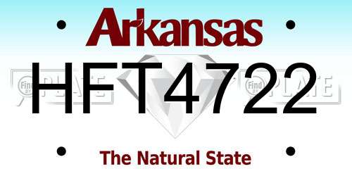HFT4722 Arkansas License Plate