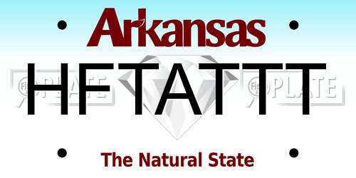 HFTATTT Arkansas License Plate