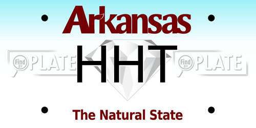 HHT Arkansas License Plate