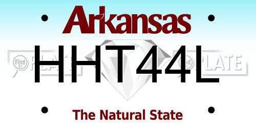 HHT44L Arkansas License Plate