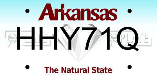 HHY71Q Arkansas License Plate