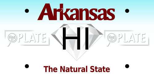 HI Arkansas License Plate