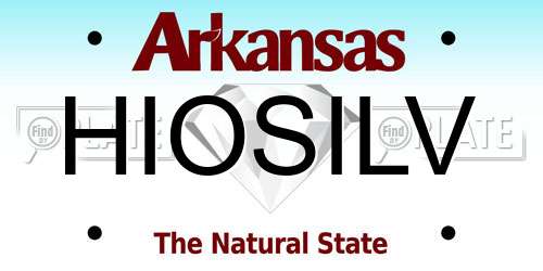 HIOSILV Arkansas License Plate