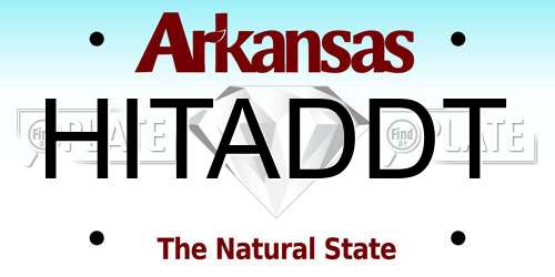 HITADDT Arkansas License Plate