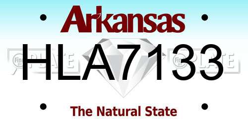 HLA7133 Arkansas License Plate
