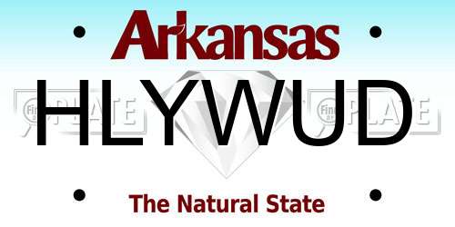 HLYWUD Arkansas License Plate