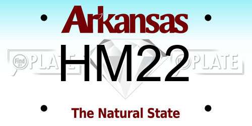 HM22 Arkansas License Plate