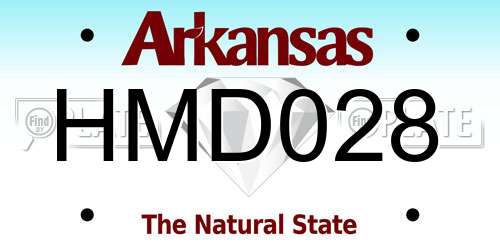 HMD028 Arkansas License Plate