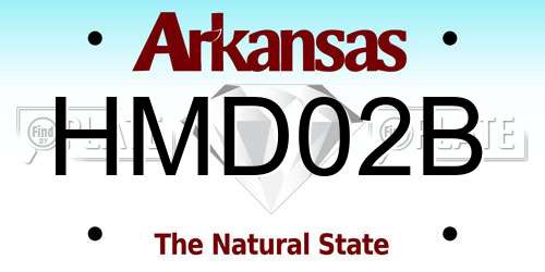 HMD02B Arkansas License Plate