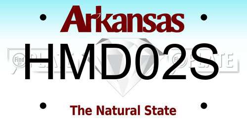 HMD02S Arkansas License Plate