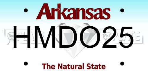 HMDO25 Arkansas License Plate
