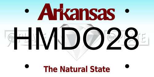 HMDO28 Arkansas License Plate