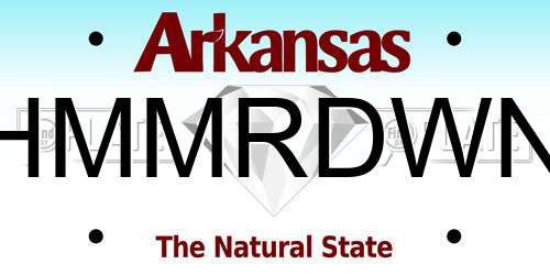 HMMRDWN Arkansas License Plate