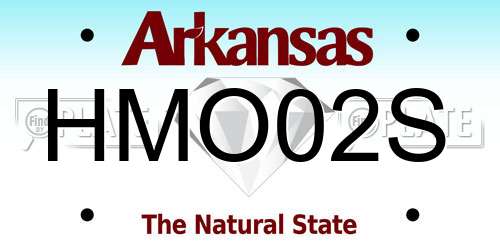 HMO02S Arkansas License Plate