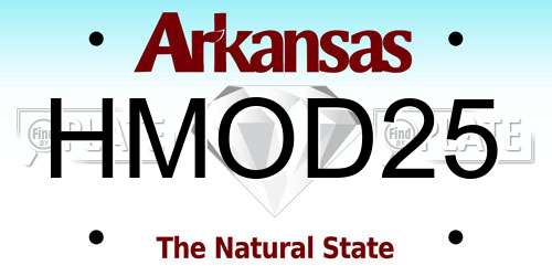 HMOD25 Arkansas License Plate