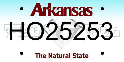 HO25253 Arkansas License Plate